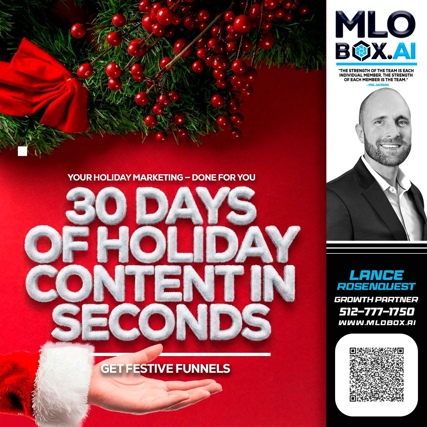 30 DAYS - Lance Rosenquest -Mortgage Advisor