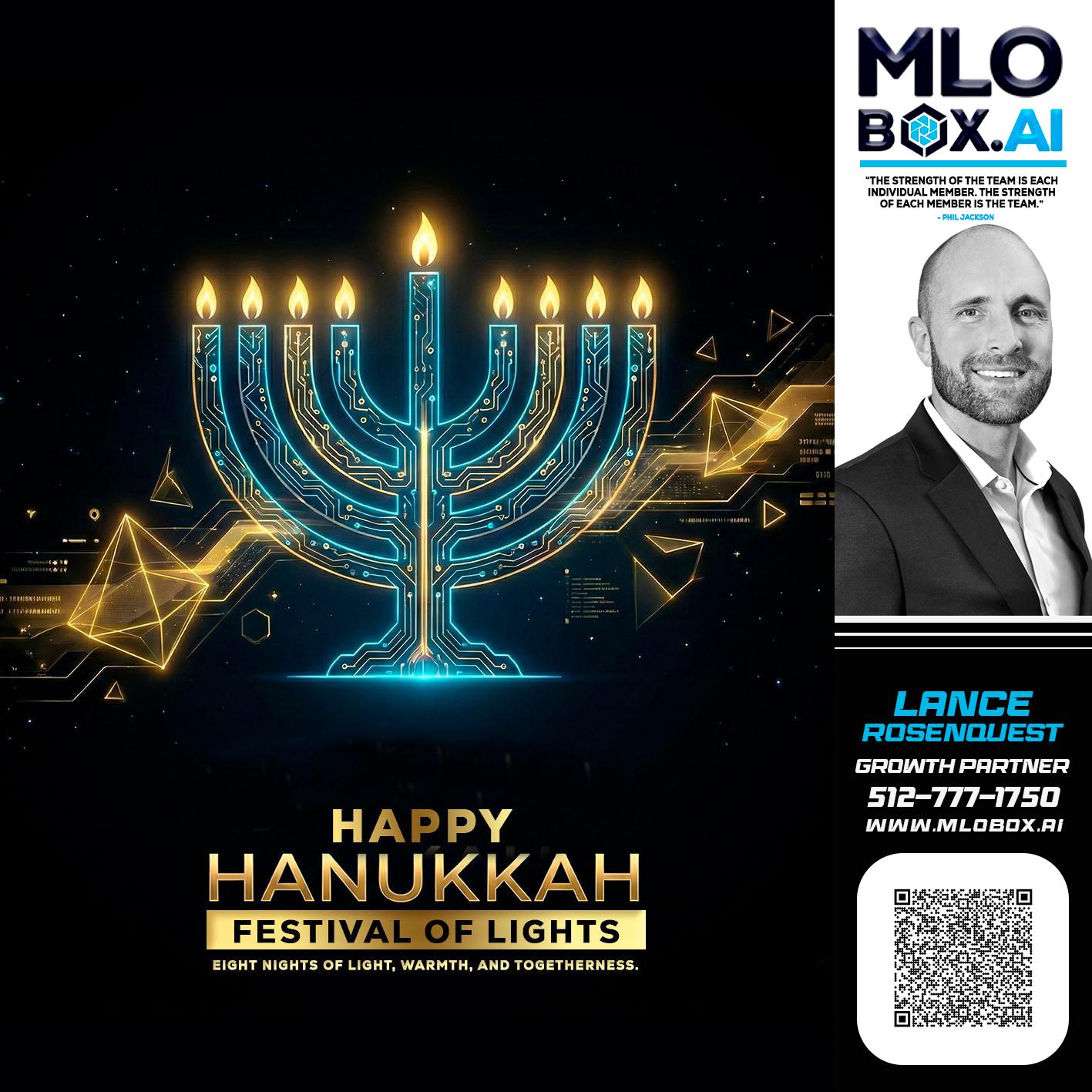 happy Hanukkah - Lance Rosenquest -Mortgage Advisor