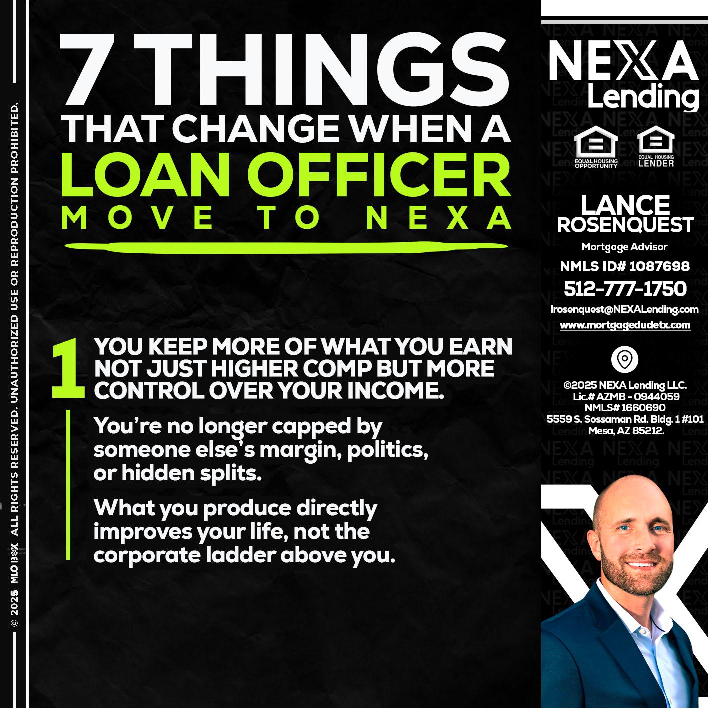 7 THINGS (1) - Lance Rosenquest -Mortgage Advisor