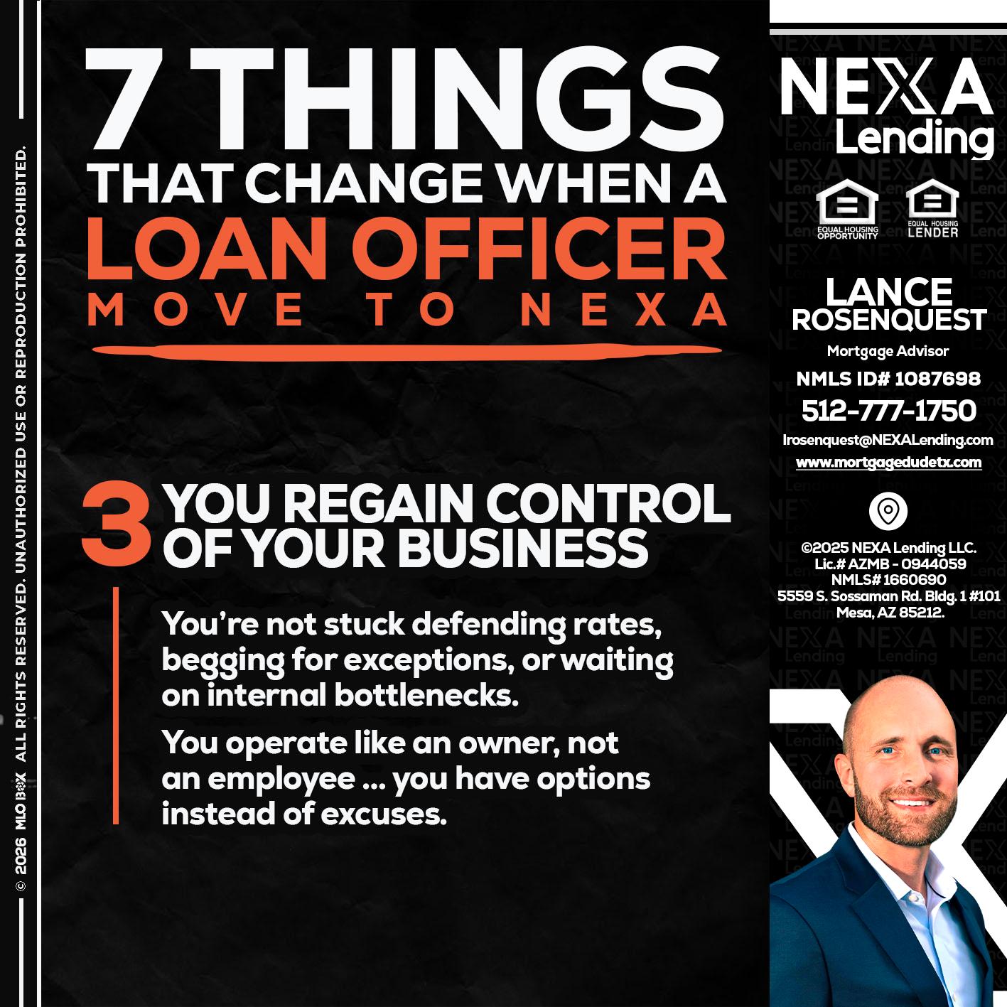 7 things (3) - Lance Rosenquest -Mortgage Advisor