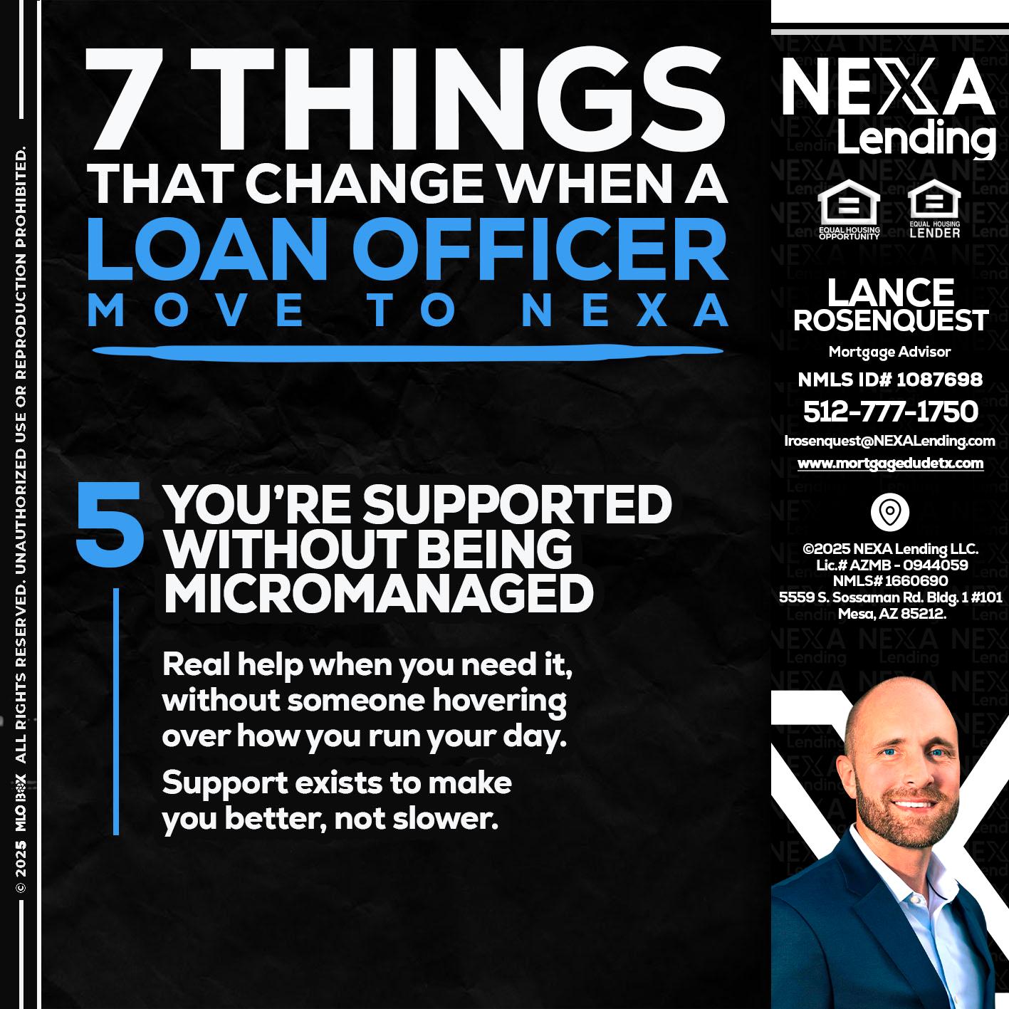 7 THINGS (5) - Lance Rosenquest -Mortgage Advisor