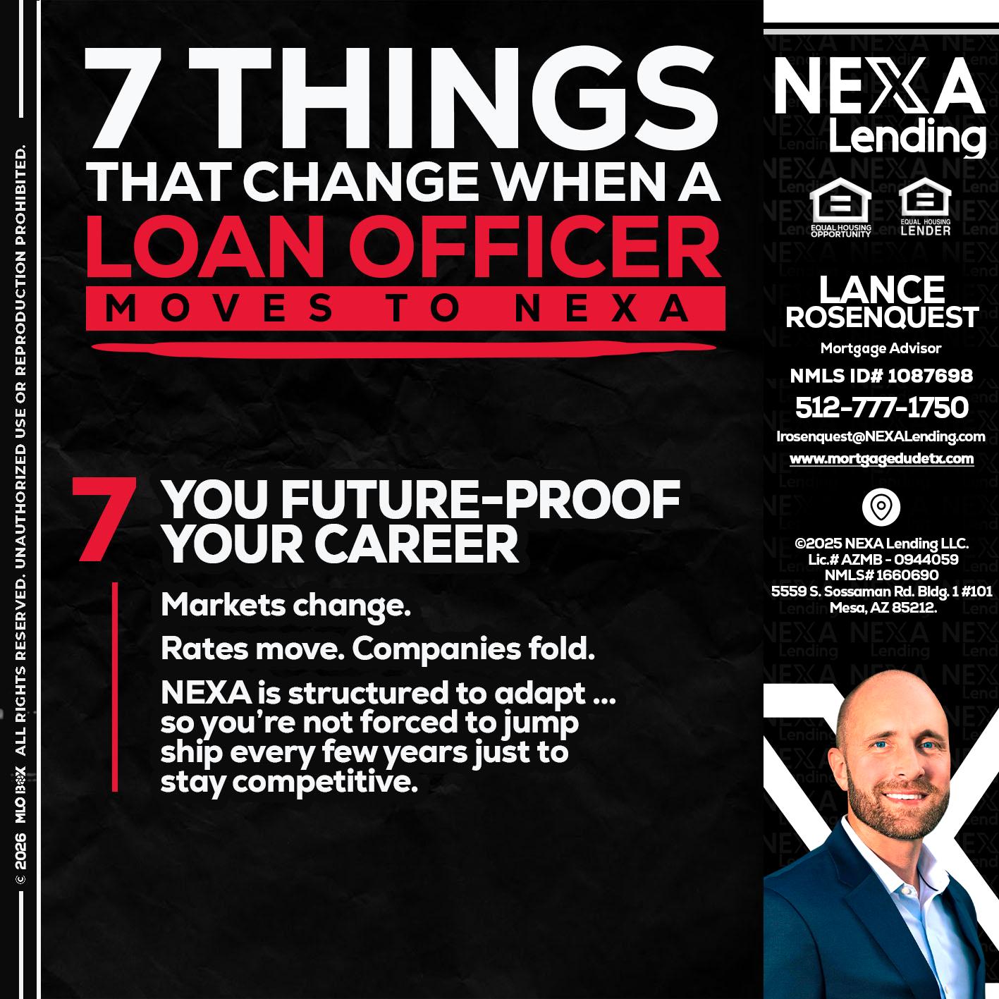 7 THINGS (7) - Lance Rosenquest -Mortgage Advisor